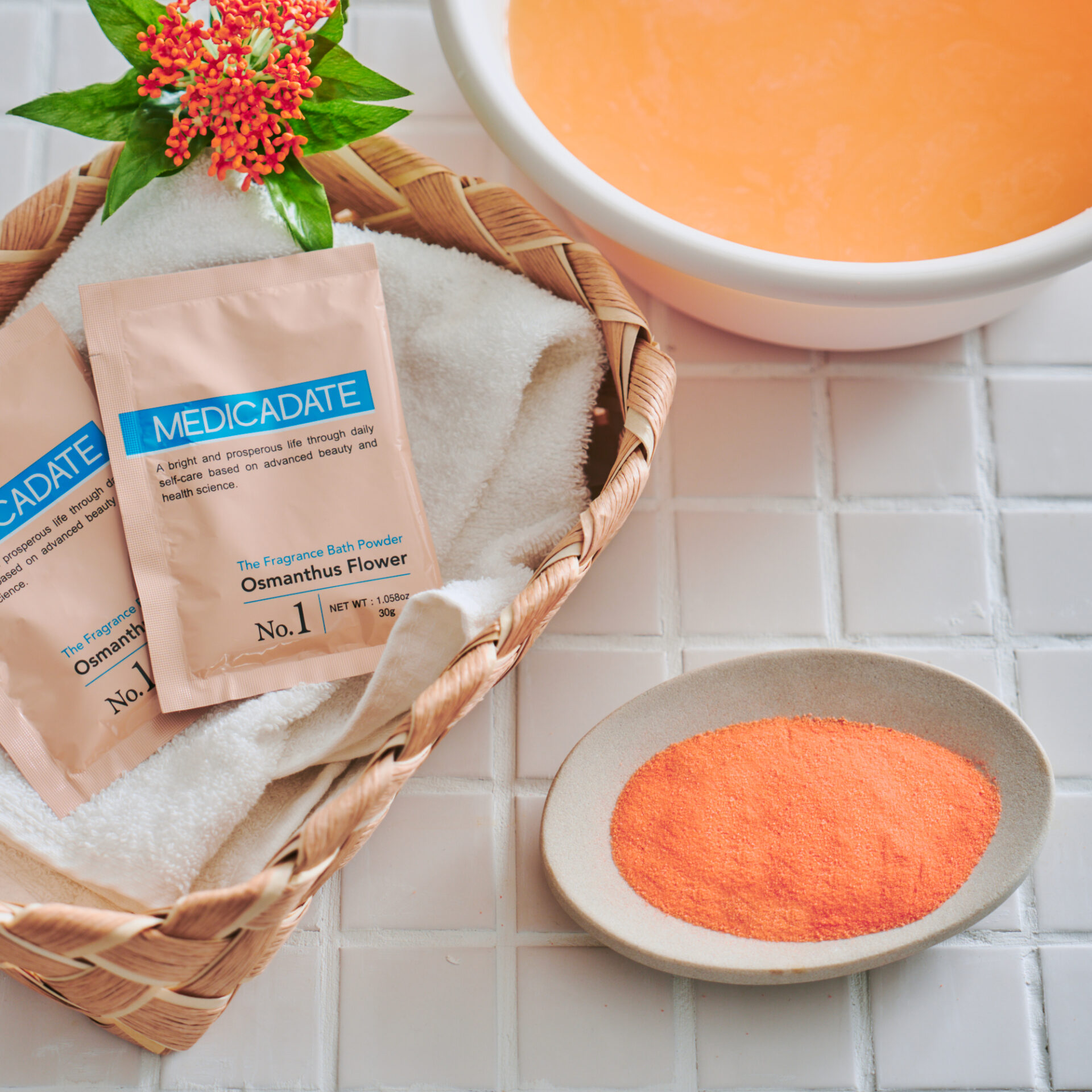 【12包セット】 MEDICADATE ザ フレグランス バスパウダー 1包30g入り